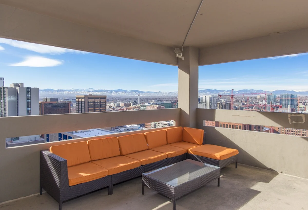 Rooftop patio at Tamai Tower in downtown Denver